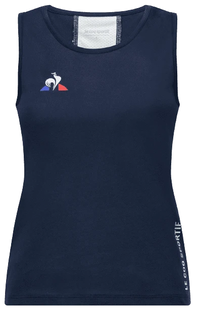 CANOTTA DA DONNA LE COQ SPORTIF MATCH N°4 BLU 1 CANOTTA DA DONNA LE COQ SPORTIF MATCH N°4 BLU