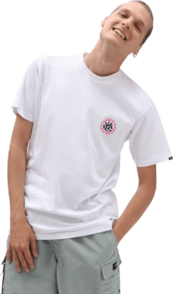 TSHIRT A MANICA CORTA DA UOMO VANS SUMMER CAMP VN0A7PLW WHT