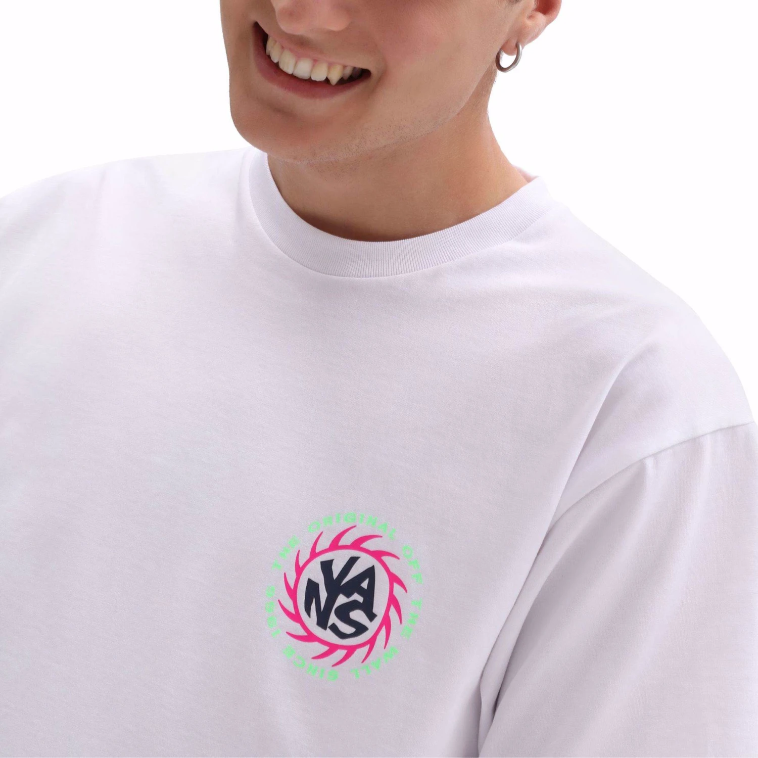 TSHIRT A MANICA CORTA DA UOMO VANS SUMMER CAMP VN0A7PLW WHT 3 TSHIRT A MANICA CORTA DA UOMO VANS SUMMER CAMP VN0A7PLW WHT - immagine 3