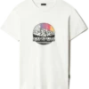 T-SHIRT A MANICA CORTA DA UOMO NAPAPIJRI S-QUINTINO WHITE WHISPER N1A