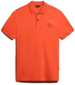 POLO A MANICA CORTA DA UOMO NAPAPIJRI ELBAS JERSEY RED TOMATO R1A