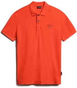 POLO A MANICA CORTA DA UOMO NAPAPIJRI ELBAS 4 RED TOMATO R1A