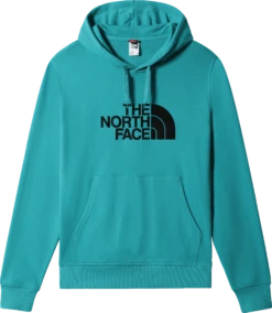 FELPA CON CAPPUCCIO DA UOMO THE NORTH FACE DRE PEAK LT PO NF00A0TE ZCV VERDE ACQUA