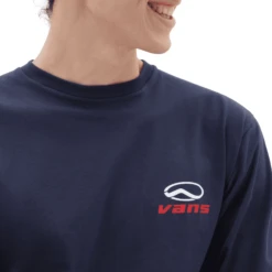 T-SHIRT A MANICA LUNGA DA UOMO VANS CHROMATIC VN0A7S5S NVY -Attiva Moda Negozio 0064293 t shirt a manica lunga da uomo vans chromatic vn0a7s5s nvy