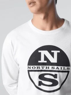 T-SHIRT A MANICA LUNGA DA UOMO NORTH SAILS GRAPHIC 692816 0105 -Attiva Moda Negozio 0067722 t shirt a manica lunga da uomo north sails graphic 692816 0105