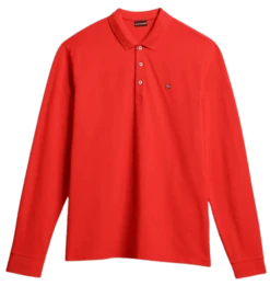 POLO A MANICA LUNGA DA UOMO NAPAPIJRI EALIS RED POPPY NP0A4GJY RR9
