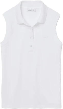 POLO SMANICATA DA DONNA LACOSTE REGULAR FIT PF5445 001