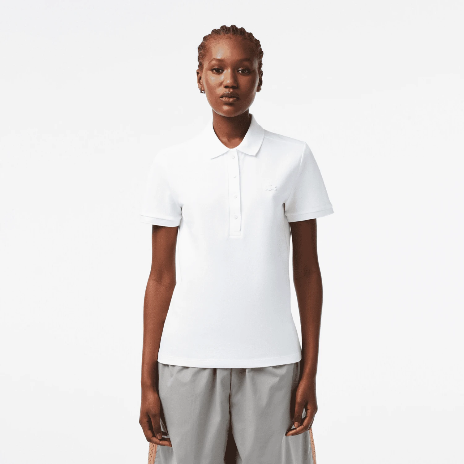 POLO A MANICA CORTA DA DONNA LACOSTE REGULAR FIT PF5462 001 2 POLO A MANICA CORTA DA DONNA LACOSTE REGULAR FIT PF5462 001 - immagine 2
