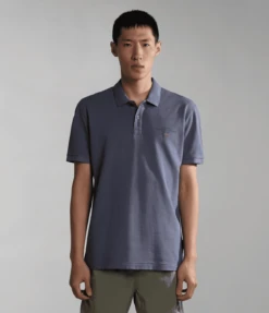 POLO DA UOMO NAPAPIJRI ELBAS 4 BLU GRISAIL B4D NP0A4GDL B4D 8 POLO DA UOMO NAPAPIJRI ELBAS 4 BLU GRISAIL B4D NP0A4GDL B4D -Attiva Moda Negozio 0074285 napapijri elbas ss 4 blu grisail b4d b4d
