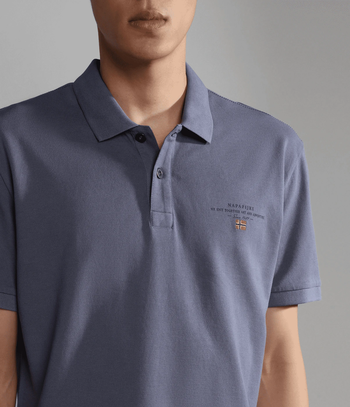 POLO DA UOMO NAPAPIJRI ELBAS 4 BLU GRISAIL B4D NP0A4GDL B4D 6 POLO DA UOMO NAPAPIJRI ELBAS 4 BLU GRISAIL B4D NP0A4GDL B4D - immagine 6