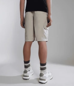 SHORT JUNIOR NAPAPIJRI NOTO 4 BEIGE SILVR N90 NP0A4G4K N90 -Attiva Moda Negozio 0074537 napapijri k noto 4 beige silvr n90 n90