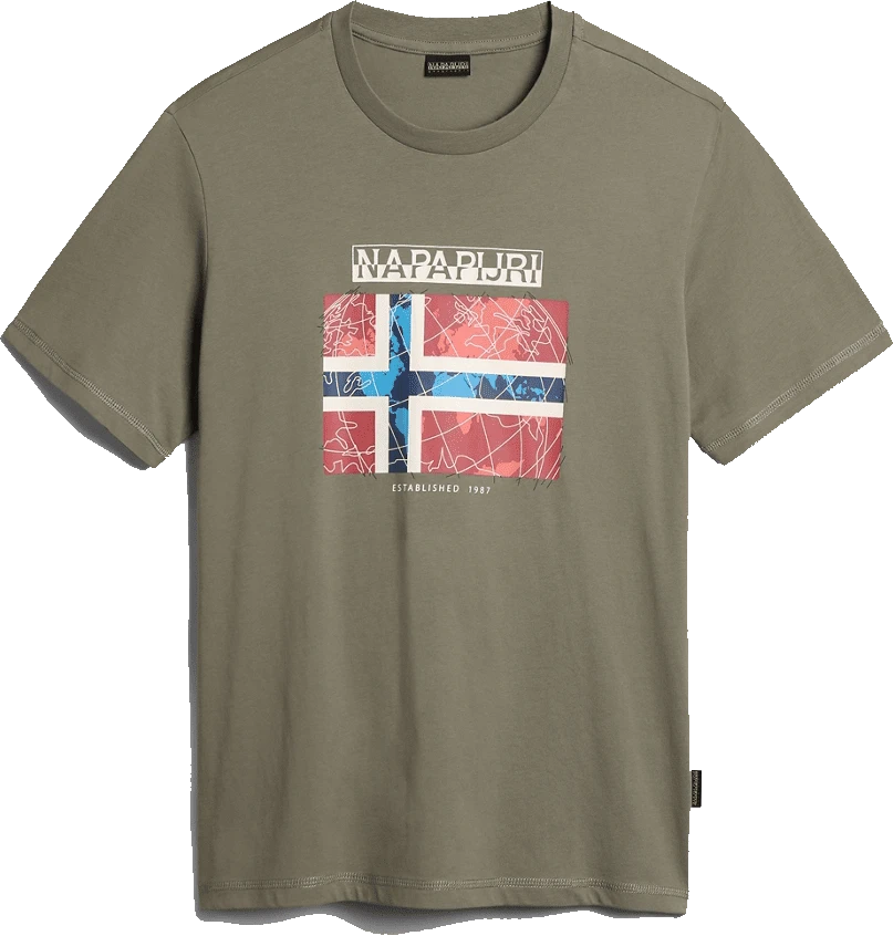 T-SHIRT A MANICA CORTA DA UOMO NAPAPIJRI S-GUIRO GREEN LICHEN NP0A4H22 GAE 1 T-SHIRT A MANICA CORTA DA UOMO NAPAPIJRI S-GUIRO GREEN LICHEN NP0A4H22 GAE