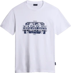 T-SHIRT A MANICA CORTA DA UOMO NAPAPIJRI S-MANTA BRIGHTWHITE 002 NP0A4H2C 002