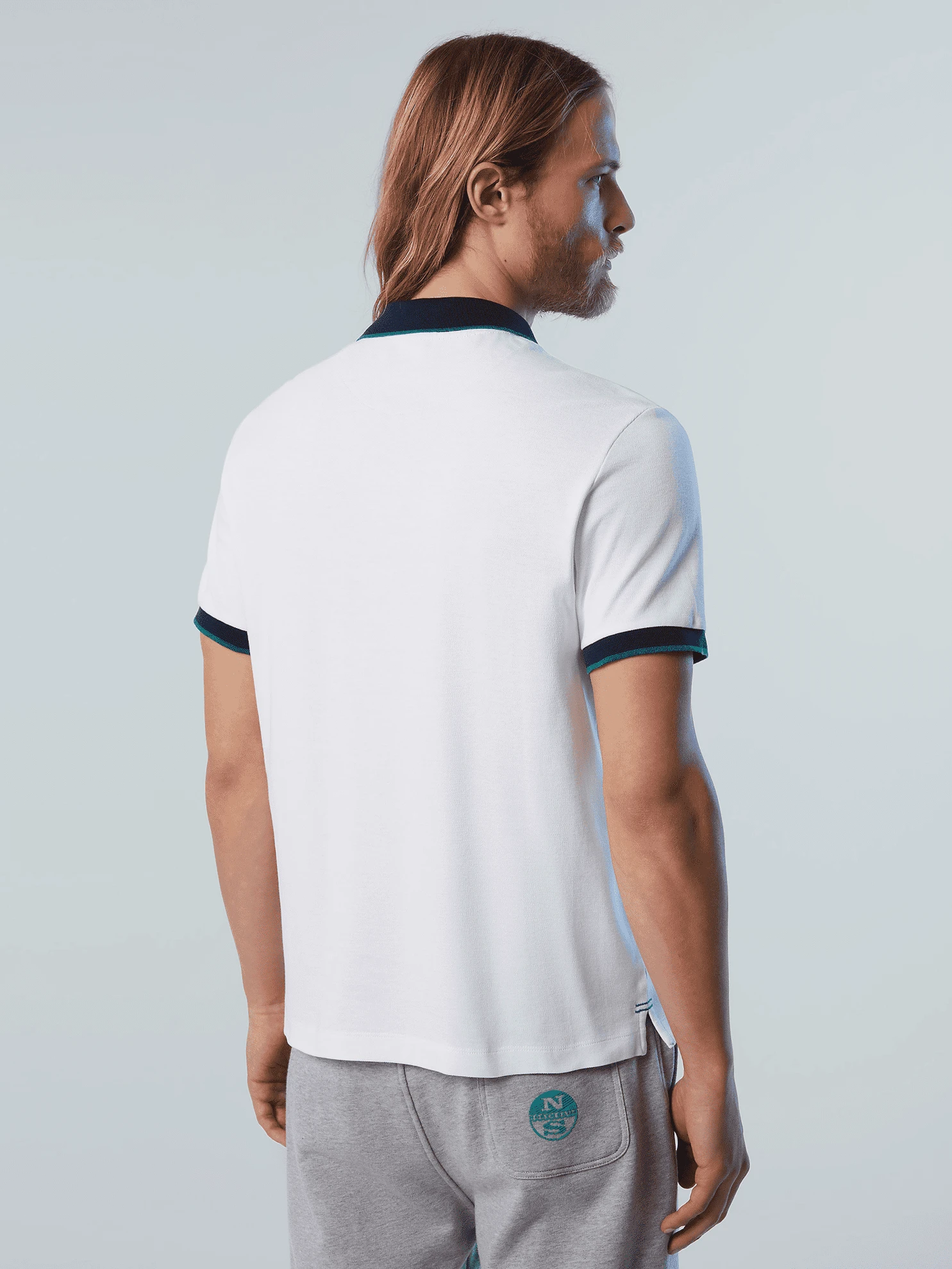 POLO DA UOMO NORTH SAILS GRAPHIC WHITE 692418 0101 4 POLO DA UOMO NORTH SAILS GRAPHIC WHITE 692418 0101 - immagine 4