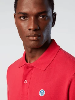 POLO DA UOMO NORTH SAILS LOGO BARBERRY RED 692383 0234 -Attiva Moda Negozio 0075765 polo da uomo north sails logo barberry red 692383 0234