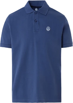 POLO DA UOMO NORTH SAILS LOGO DARK DENIM 692383 0787