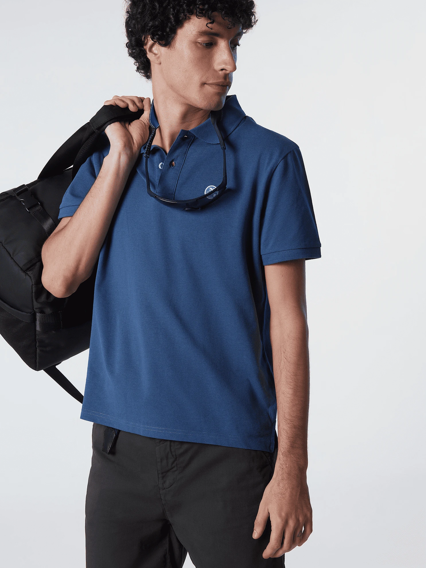 POLO DA UOMO NORTH SAILS LOGO DARK DENIM 692383 0787 3 POLO DA UOMO NORTH SAILS LOGO DARK DENIM 692383 0787 - immagine 3