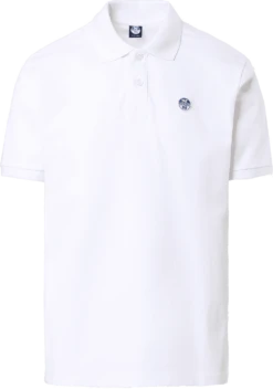POLO DA UOMO NORTH SAILS LOGO WHITE 692383 0101