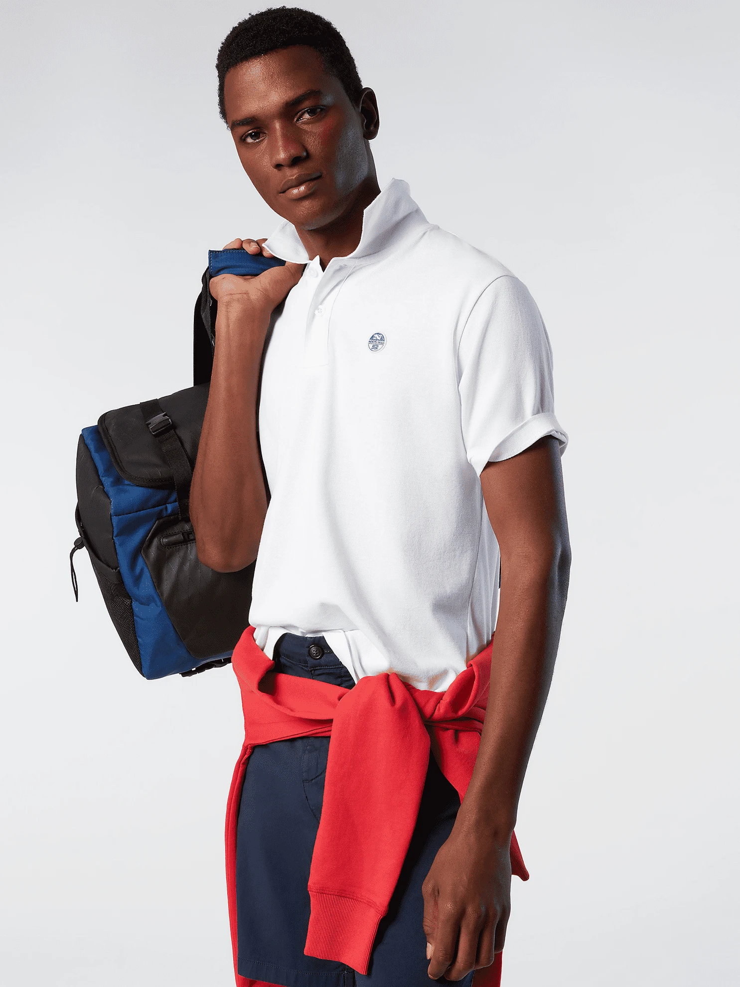 POLO DA UOMO NORTH SAILS LOGO WHITE 692383 0101 3 POLO DA UOMO NORTH SAILS LOGO WHITE 692383 0101 - immagine 3