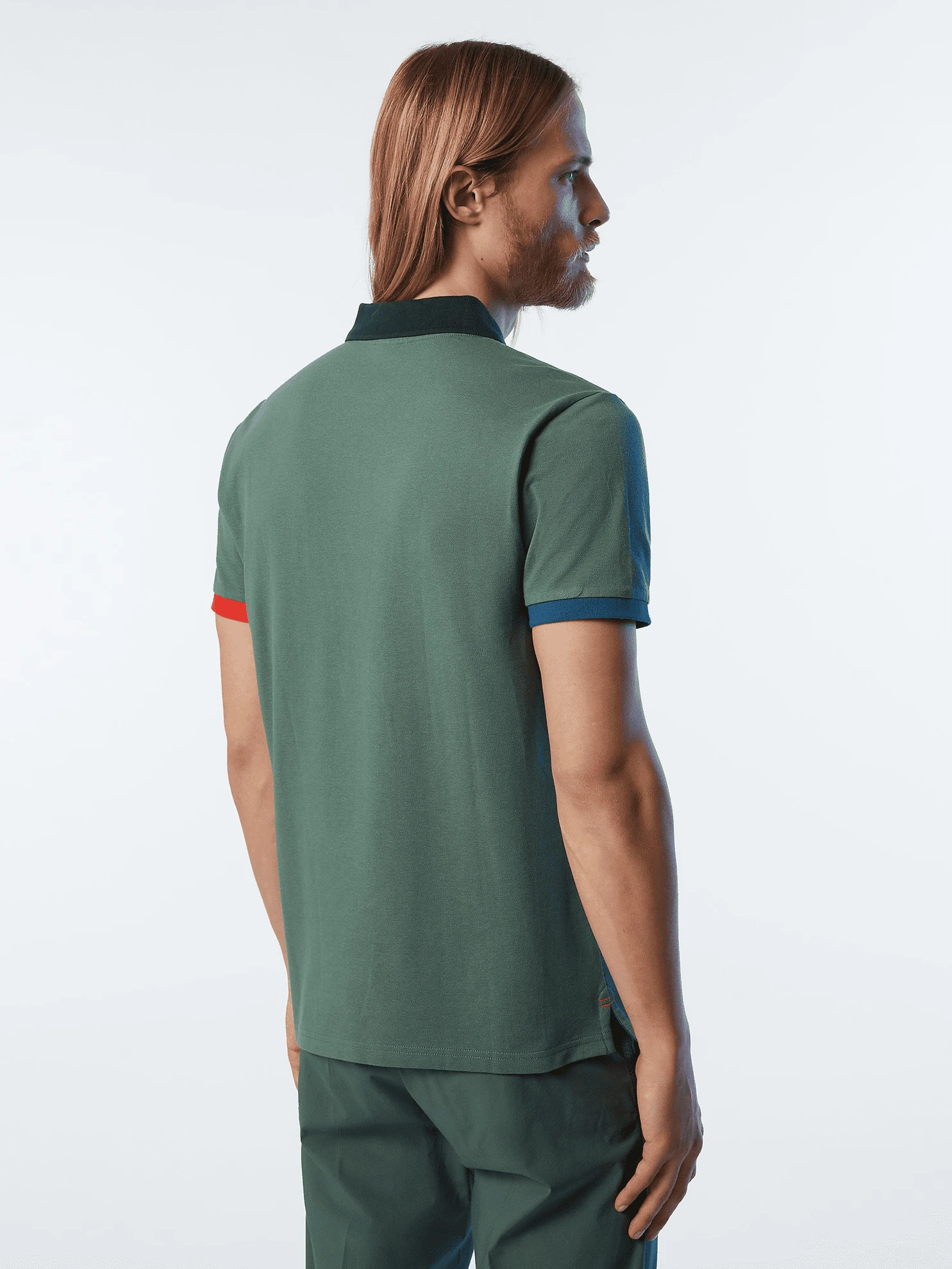 POLO DA UOMO NORTH SAILS GRAPHIC MILITARY GREEN 692398 0813 4 POLO DA UOMO NORTH SAILS GRAPHIC MILITARY GREEN 692398 0813 - immagine 4