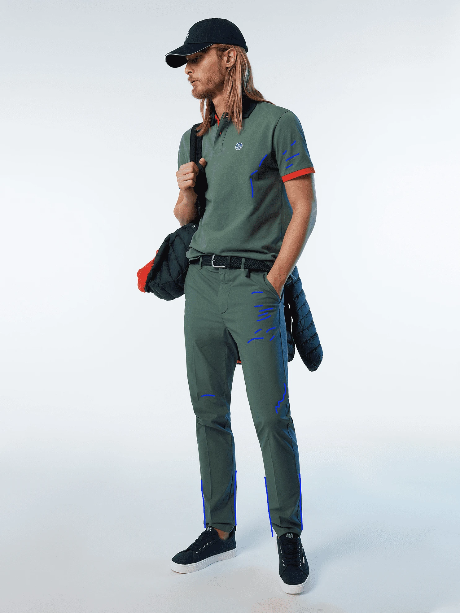 POLO DA UOMO NORTH SAILS GRAPHIC MILITARY GREEN 692398 0813 5 POLO DA UOMO NORTH SAILS GRAPHIC MILITARY GREEN 692398 0813 - immagine 5