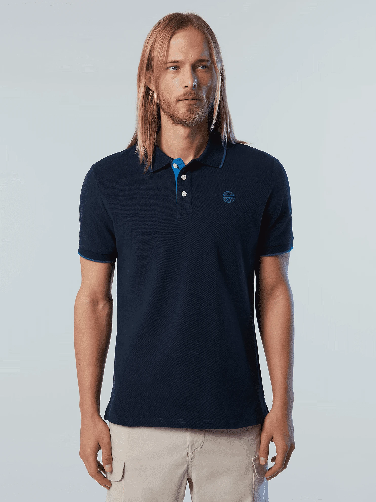 POLO DA UOMO NORTH SAILS GRAPHIC NAVY BLUE 692418 0802 2 POLO DA UOMO NORTH SAILS GRAPHIC NAVY BLUE 692418 0802 - immagine 2
