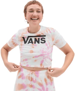 T-SHIRT A MANICA CORTA DA DONNA VANS RESORT WASH CROP CREW VN0003PS 448