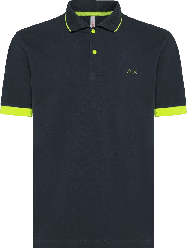 POLO A MANICA CORTA DA UOMO SUN68 SMALL STRIPES FLUO EL A33120 99 1 POLO A MANICA CORTA DA UOMO SUN68 SMALL STRIPES FLUO EL A33120 99