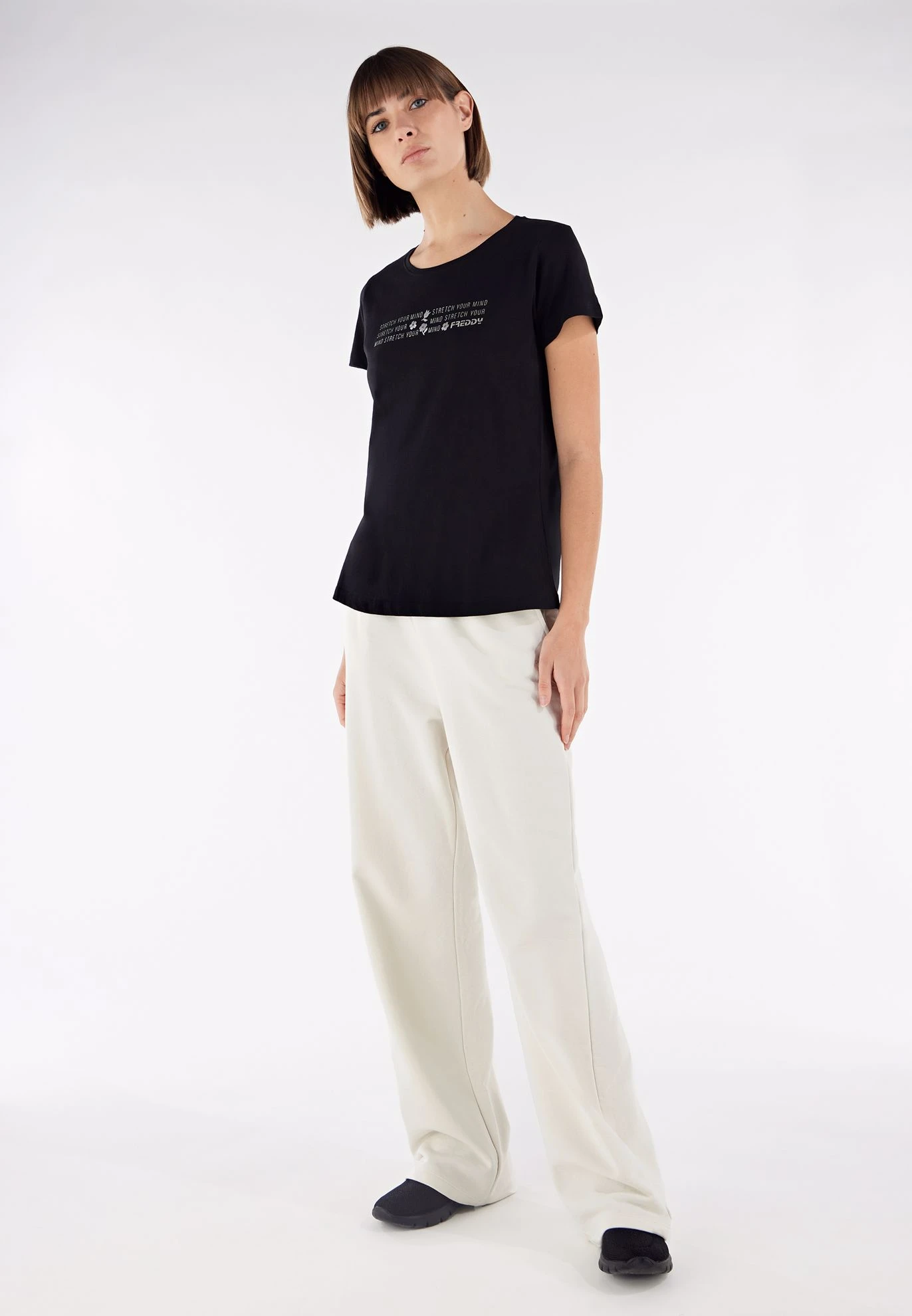 T-SHIRT A MANICA CORTA DA DONNA FREDDY- S3WBCT8 N 6 T-SHIRT A MANICA CORTA DA DONNA FREDDY- S3WBCT8 N - immagine 6