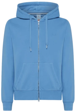 FELPA DA UOMO SUN68 ZIP COLD DYE COTT FL F33104 81
