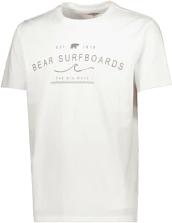 T-SHIRT DA UOMO BEAR WAVES OPTICAL WHITE 001A BM215S23