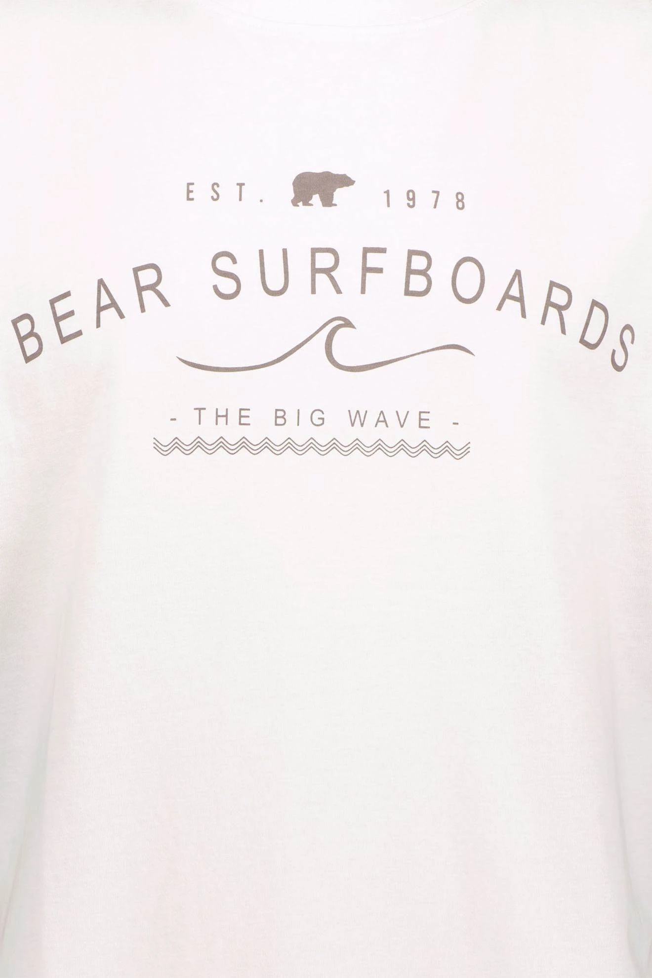 T-SHIRT DA UOMO BEAR WAVES OPTICAL WHITE 001A BM215S23 3 T-SHIRT DA UOMO BEAR WAVES OPTICAL WHITE 001A BM215S23 - immagine 3